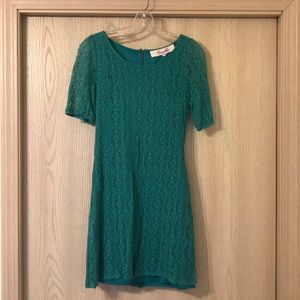 Emmelee torquoise lace dress